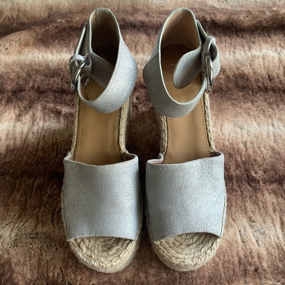 Marc Fisher Alida Ankle Strap Espadrille Wedge Sandal - Picture 3 of 10
